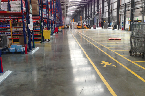 Concrete floor products